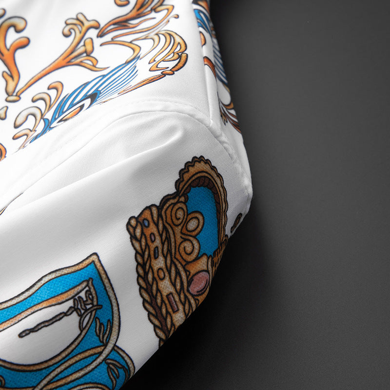 Autumn New Men's Printed Shirts Trendy Brand Fashion