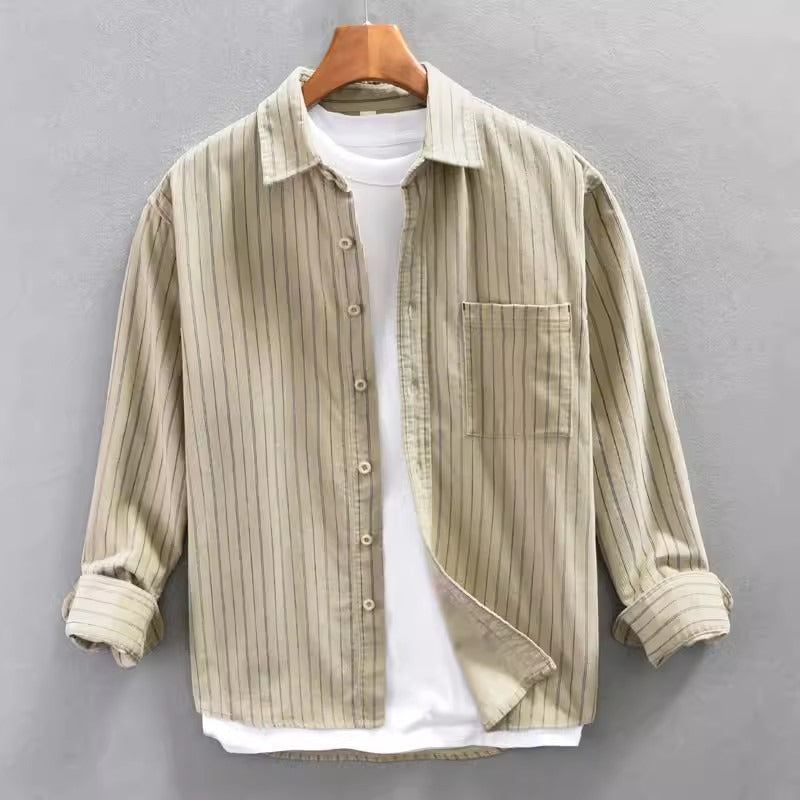 Men's Striped Fashion Leisure Artistic Shirt