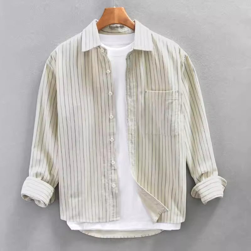 Men's Striped Fashion Leisure Artistic Shirt