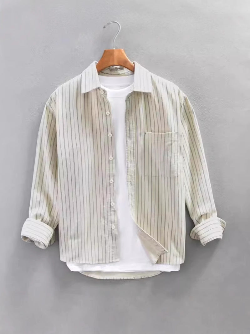 Men's Striped Fashion Leisure Artistic Shirt