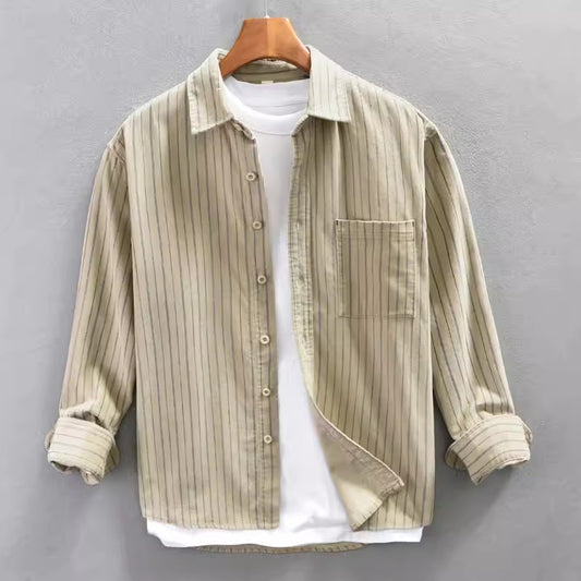 Men's Striped Fashion Leisure Artistic Shirt